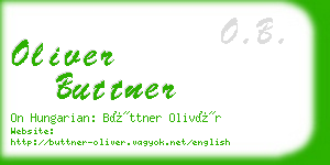 oliver buttner business card